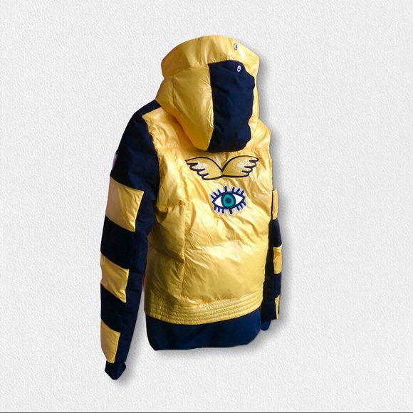 Rossignol JCC W Kaissy yellow puffer ski jacket S - Picture 6 of 6